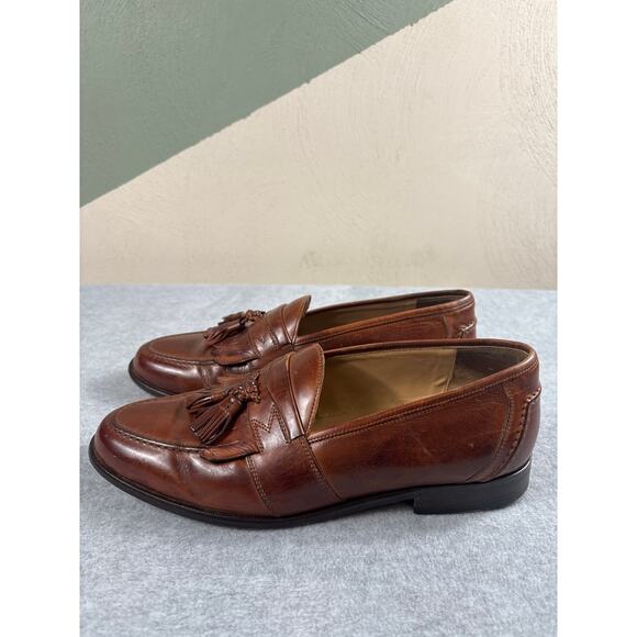 Johnston & Murphy Loafer Shoes Men\'s Size‎ 9M Brown Leather Tassel Formal Office main image 6